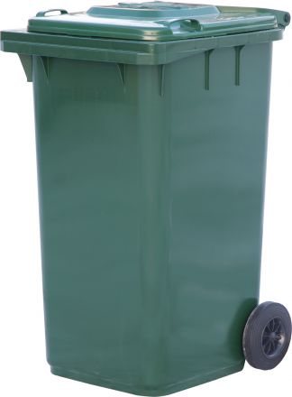Мусорный контейнер 240л.  зелёный