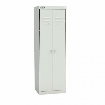 Шкаф металлический хозяйственный ШМУ-22-600, двухсекционный, 1850х600х500 мм, 33 кг, разборный Шкаф металлический хозяйственный ШМУ-22-600, двухсекционный, 1850х600х500 мм, 33 кг, разборный