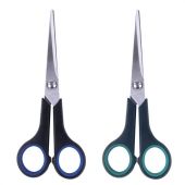 Ножницы BRAUBERG "Soft Grip", 165 мм, черно-синие, резиновые вставки, 3-х сторонняя заточка, 230761 Ножницы BRAUBERG "Soft Grip", 165 мм, черно-синие, резиновые вставки, 3-х сторонняя заточка, 230761