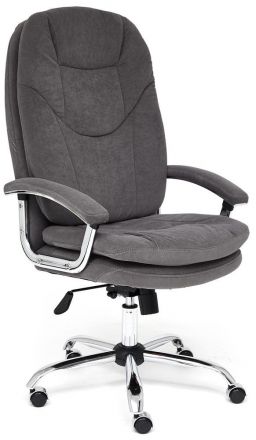 Кресло Tetchair SOFTY LUX , флок , серый, 29