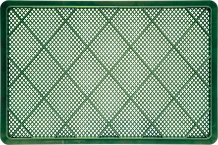 Ящик 600х400х140 мм перфорированный с ручками синий Ящик 600х400х140 мм перфорированный с ручками синий