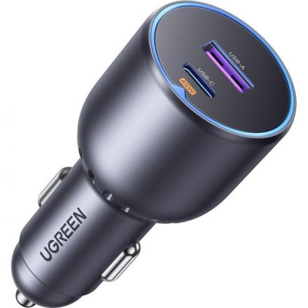 Зарядное устройство Ugreen EC701(35023)авто; 63W USB-A+USB-C+PD без каб/сер