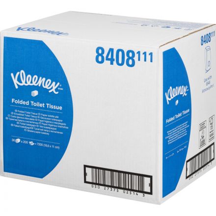 Бумага туалетная листовая Kimberly Clark Kleenex 2-слойная 36 пачек по 200 листов (артикул производителя 8408) Бумага туалетная листовая Kimberly Clark Kleenex 2-слойная 36 пачек по 200 листов (артикул производителя 8408)