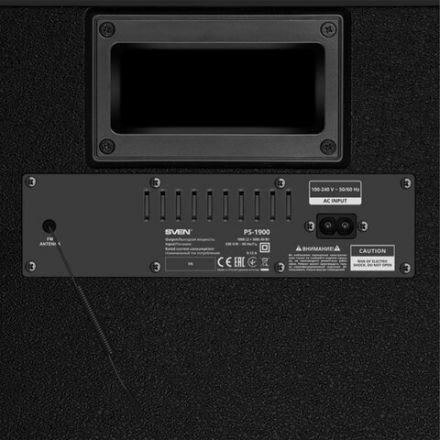 Колонка портативная SVEN PS-1900, 1000 Вт, TWS, Bluetooth, FM, USB, LED-дисплей, черная, SV-022037