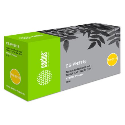 Картридж лазерный CACTUS (CS-PH3116) для XEROX Phaser 3116, ресурс 3000 стр. Картридж лазерный CACTUS (CS-PH3116) для XEROX Phaser 3116, ресурс 3000 стр.