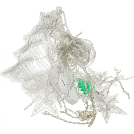 Электрогирлянда Бахрома 2.4x0.9 м Елки,IP20,138LED,мульт,8 реж 2361709