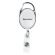 Держатель-рулетка для бейджей 70 см, петелька, карабин, белый, в блистере, BRAUBERG, 238238