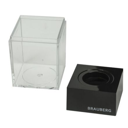 Скрепочница магнитная BRAUBERG с 30 скрепками, прозрачный корпус, 225189 Скрепочница магнитная BRAUBERG с 30 скрепками, прозрачный корпус, 225189