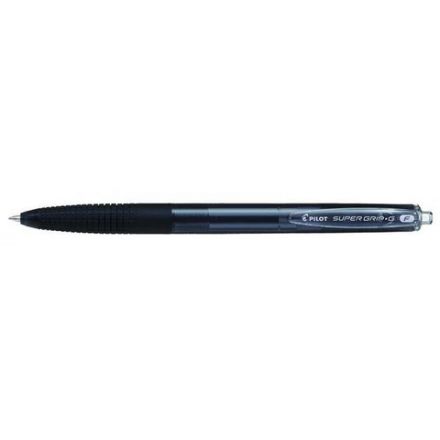 Ручка шариковая автоматическая с грипом PILOT Super Grip G, ЧЕРНАЯ, линия 0,21 мм, BPGG-8R-F B