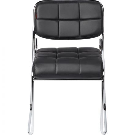 Стул BN_TQ_Стул Echair-803 VP к/з черный,без подл., хром