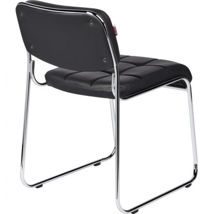 Стул BN_TQ_Стул Echair-803 VP к/з черный,без подл., хром