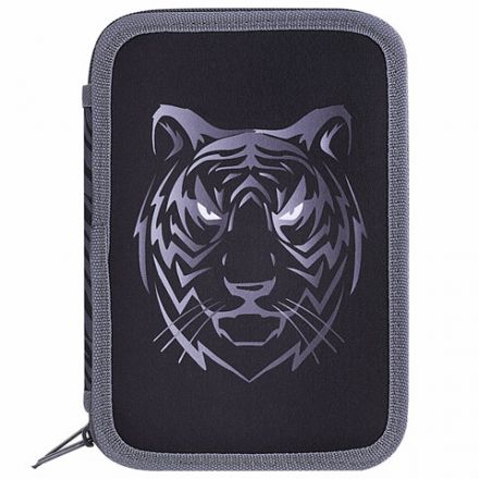 Пенал BRAUBERG, 3 отделения, полиэстер, 21х14 см, "Tiger", 271551 Пенал BRAUBERG, 3 отделения, полиэстер, 21х14 см, "Tiger", 271551