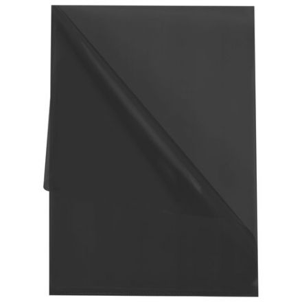 Папка-уголок жесткая прозрачная А4 BRAUBERG UNIVERSAL, черная, 0,15 мм, со штрихкодом, 273051 Папка-уголок жесткая прозрачная А4 BRAUBERG UNIVERSAL, черная, 0,15 мм, со штрихкодом, 273051