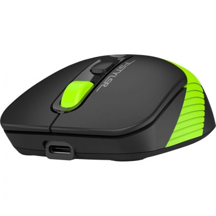 Мышь компьютерная A4Tech Fstyler FG10CS Air черный/зеленый 2000dpi/WLS USB