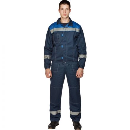 Костюм рабочий летний муж. л20-КБР син/вас (р.44-46) 182-188