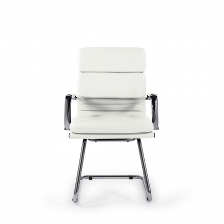 Кресло СН-303 Кайман Трио Н/п soft хром S-0402 (белый) Кресло СН-303 Кайман Трио Н/п soft хром S-0402 (белый)