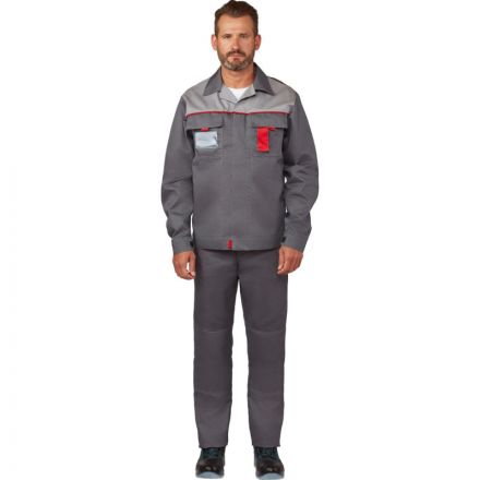 Костюм рабочий летний л10-КБР т-сер/св-сер(р.52-54) 194-200