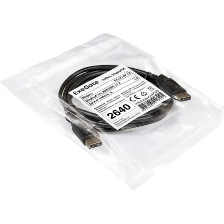 Кабель DisplayPort ExeGate EX-CC-DP-1.8 (20M/20M, 1,8м, v1.2) EX284912RUS Кабель DisplayPort ExeGate EX-CC-DP-1.8 (20M/20M, 1,8м, v1.2) EX284912RUS