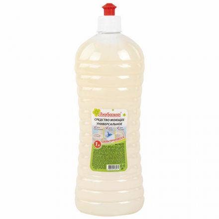 Средство моющее универсальное 1 л, ЛЮБАША (аналог ПРОГРЕСС), пуш-пул, 604790 Средство моющее универсальное 1 л, ЛЮБАША (аналог ПРОГРЕСС), пуш-пул, 604790
