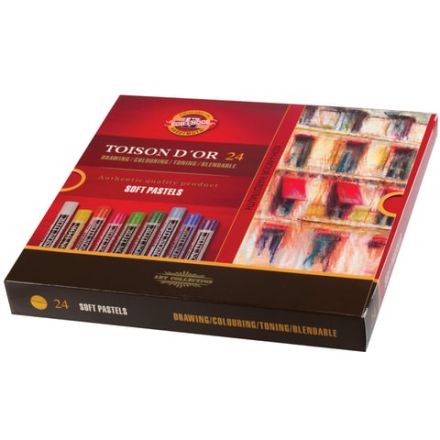 Пастель мягкая художественная KOH-I-NOOR "Toison D'or", 24 цвета, круглое сечение, 8514024005KS Пастель мягкая художественная KOH-I-NOOR "Toison D'or", 24 цвета, круглое сечение, 8514024005KS