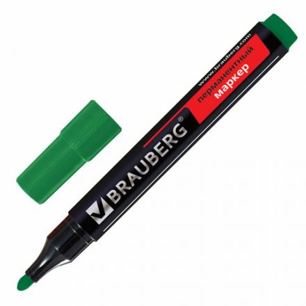 Маркер перманентный BRAUBERG "Contract", ЗЕЛЕНЫЙ, круглый наконечник, 3 мм, 150468 Маркер перманентный BRAUBERG "Contract", ЗЕЛЕНЫЙ, круглый наконечник, 3 мм, 150468