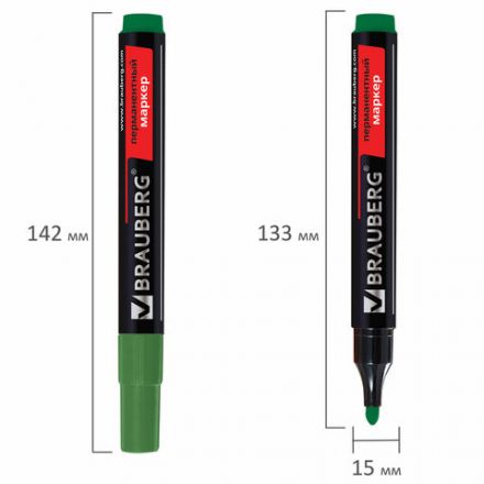 Маркер перманентный BRAUBERG "Contract", ЗЕЛЕНЫЙ, круглый наконечник, 3 мм, 150468 Маркер перманентный BRAUBERG "Contract", ЗЕЛЕНЫЙ, круглый наконечник, 3 мм, 150468