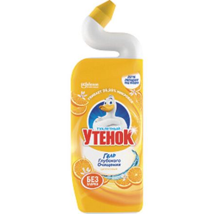 Средство для уборки туалета 500 мл, ТУАЛЕТНЫЙ УТЕНОК "Цитрусовый" Средство для уборки туалета 500 мл, ТУАЛЕТНЫЙ УТЕНОК "Цитрусовый"
