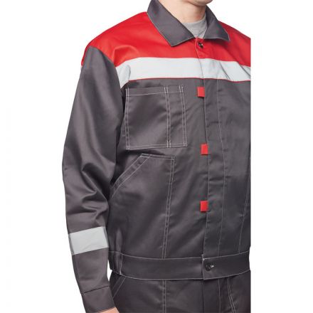 Костюм рабочий летний муж. Л20-КБР сер/красн (р.52-54) 170-176 (Арсенал-СП) Костюм рабочий летний муж. Л20-КБР сер/красн (р.52-54) 170-176 (Арсенал-СП)