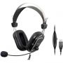 Гарнитура A4Tech (HU-50) черный 2м накладные USB Гарнитура A4Tech (HU-50) черный 2м накладные USB