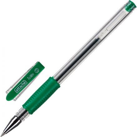 Ручка гелевая Attache Town зеленая (толщина линии 0.5 мм)
