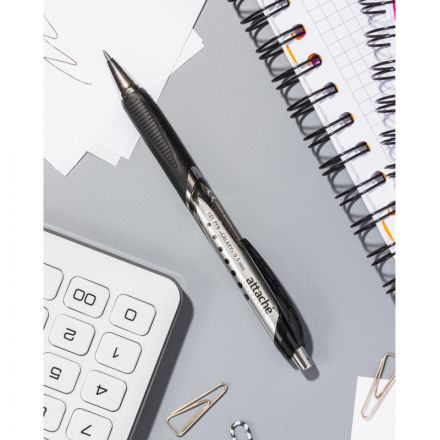 Ручка гелевая автоматическая Attache Selection Galaxy черная (толщина линии 0.5 мм) Ручка гелевая автоматическая Attache Selection Galaxy черная (толщина линии 0.5 мм)