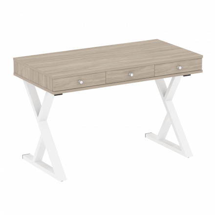 Home Office Стол письменный VR.SP-1-118.M Дуб аттик/Белый металл 1180*600*750 Home Office Стол письменный VR.SP-1-118.M Дуб аттик/Белый металл 1180*600*750
