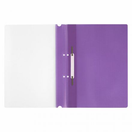 Скоросшиватель пластиковый с перфорацией STAFF, А4, 100/120 мкм, фиолетовый, 271720