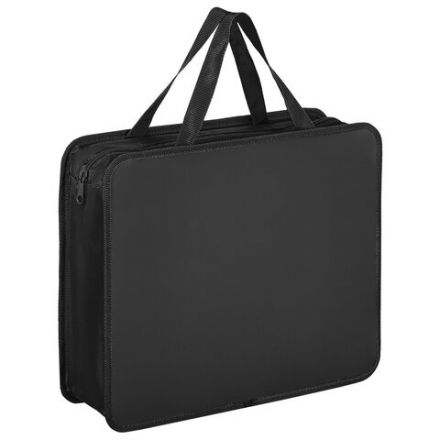 Папка на молнии с ручками ПИФАГОР, А4, 1 отделение, пластик, 75 мм, черная, 272110 Папка на молнии с ручками ПИФАГОР, А4, 1 отделение, пластик, 75 мм, черная, 272110