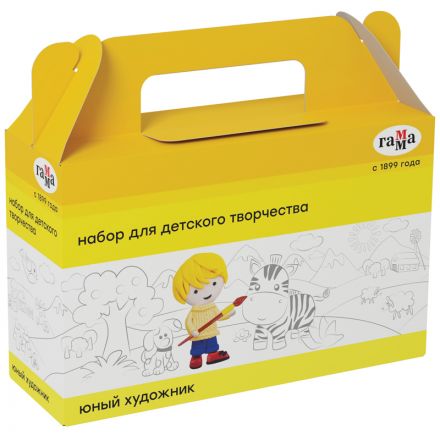 Набор для дет. творчества Гамма "Юный художник", 7 пред., в коробке