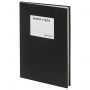 Книга учета 144 л., клетка, твердая, бумвинил, офсет, наклейка, А4 200х290 мм, BRAUBERG, черный,130225