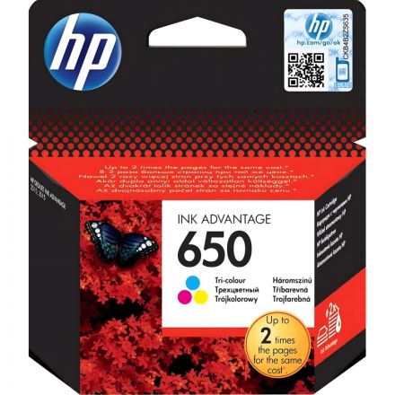 Картридж струйный HP 650 CZ102AE цветной оригинальный Картридж струйный HP 650 CZ102AE цветной оригинальный