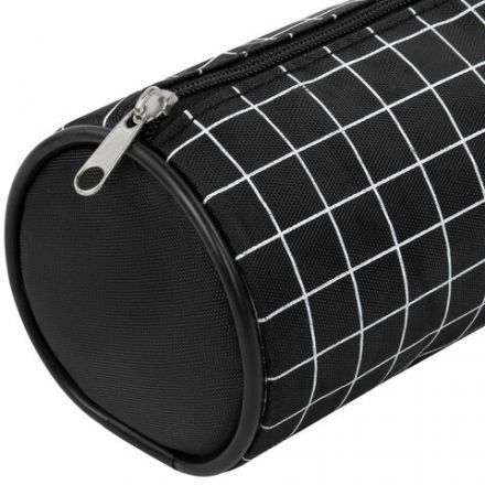 Пенал-косметичка BRAUBERG, Checkered, черный, 20х7х7см, 272298 Пенал-косметичка BRAUBERG, Checkered, черный, 20х7х7см, 272298