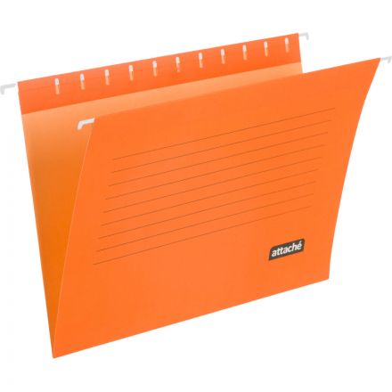 Папка подвесная Attache, А4, картон, оранжевый, до 200л., 5шт/уп