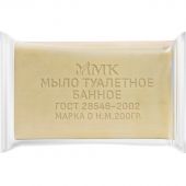 Мыло туалетное Банное в прозрачной обертке флоупак 200гр. МКТУ0521