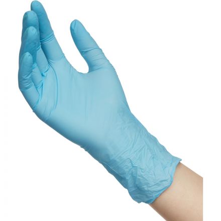 Перчатки нитрил. н/с. н/о ,голубые NitriMax (S) 50п/уп, 3гр