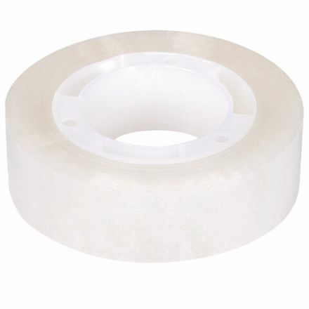 Клейкие ленты 12 мм х 33 м канцелярские STAFF CLASSIC, КОМПЛЕКТ 12 шт., прозрачные, 271259