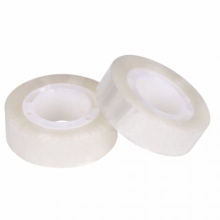 Клейкие ленты 12 мм х 33 м канцелярские STAFF CLASSIC, КОМПЛЕКТ 12 шт., прозрачные, 271259