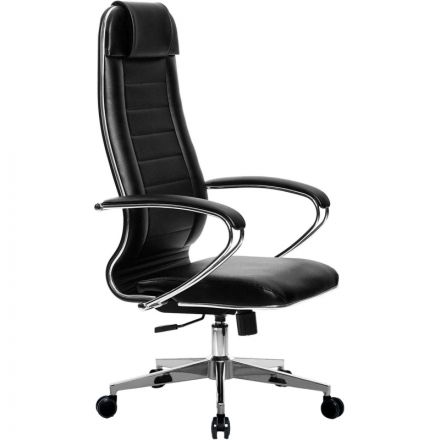 Кресло 0MX_MT_МЕТТА-29 кожзам черный крест.хром (подл.107/осн.004) Кресло 0MX_MT_МЕТТА-29 кожзам черный крест.хром (подл.107/осн.004)