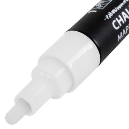 Маркеры меловые CHALK LIQUID MARKER, БЕЛЫЕ, НАБОР 3 шт., 3 мм, СТИКЕРЫ В ПОДАРОК, BRAUBERG, 152595