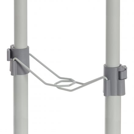 Вешалка JET, металл, пластик, 86*44*166 см, темно-серый/светло-серый/хром Вешалка JET, металл, пластик, 86*44*166 см, темно-серый/светло-серый/хром