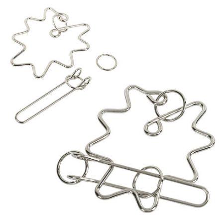 Головоломки металлические большие ЗОЛОТАЯ СКАЗКА, набор 6 штук, HIGH level, 664927 Головоломки металлические большие ЗОЛОТАЯ СКАЗКА, набор 6 штук, HIGH level, 664927