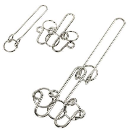 Головоломки металлические большие ЗОЛОТАЯ СКАЗКА, набор 6 штук, HIGH level, 664927 Головоломки металлические большие ЗОЛОТАЯ СКАЗКА, набор 6 штук, HIGH level, 664927