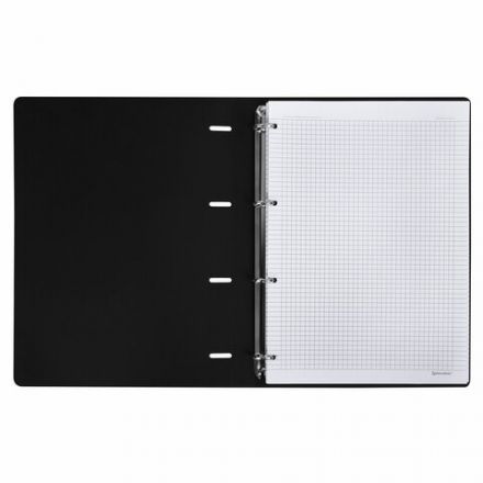 Тетрадь на кольцах БОЛЬШАЯ А4 (240х310 мм), 120 л., под кожу, BRAUBERG VISTA, "Туман", 404515 Тетрадь на кольцах БОЛЬШАЯ А4 (240х310 мм), 120 л., под кожу, BRAUBERG VISTA, "Туман", 404515