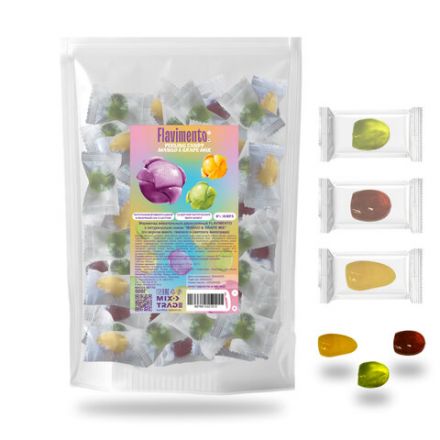 Мармелад жевательный FLAVIMENTO "Mango&Grape" с соком, микс вкусов, 500 г, УТ-00002868 Мармелад жевательный FLAVIMENTO "Mango&Grape" с соком, микс вкусов, 500 г, УТ-00002868